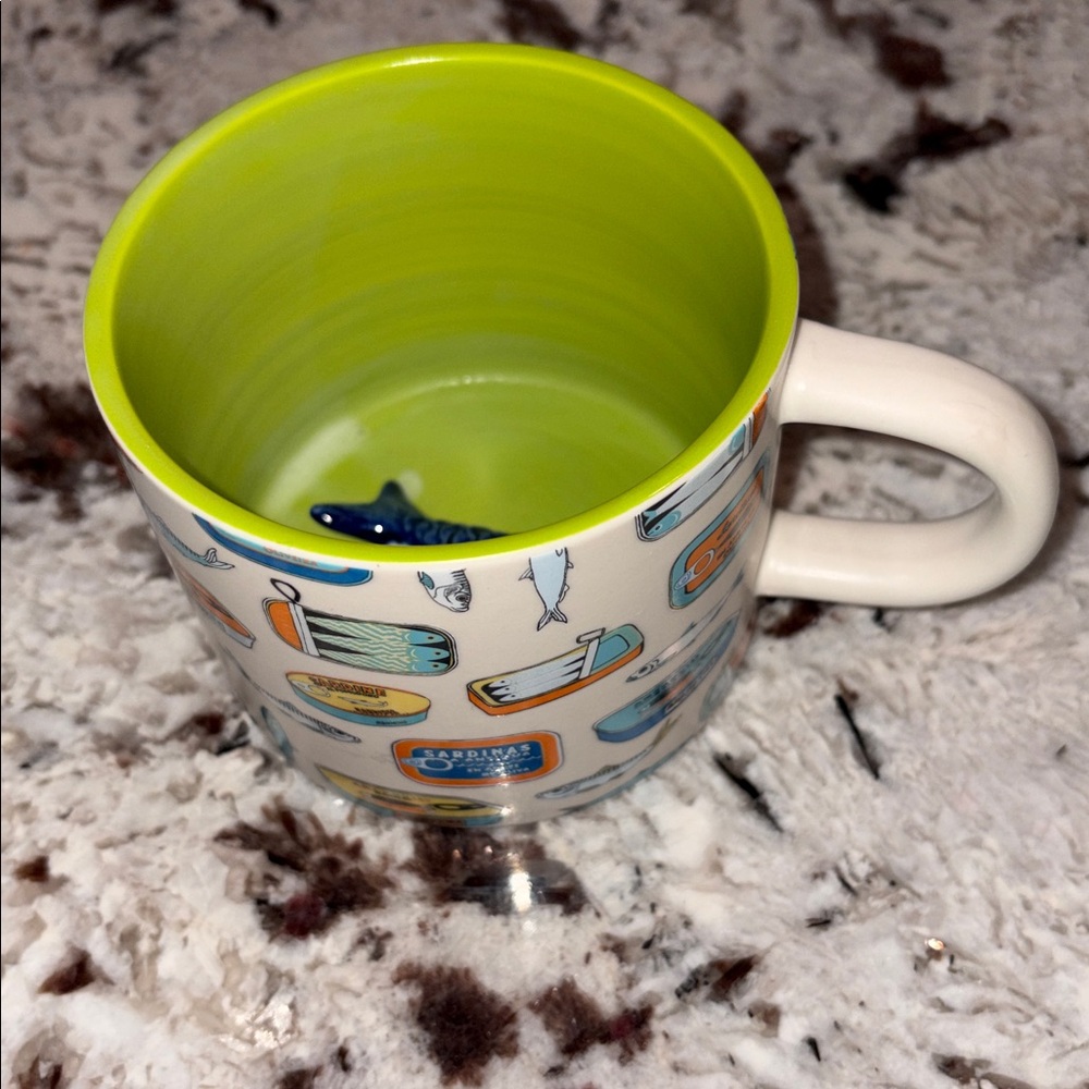 🐟Urban Outfitters Sardine Hidden Fish Mug. Unused. - Picture 15 of 16